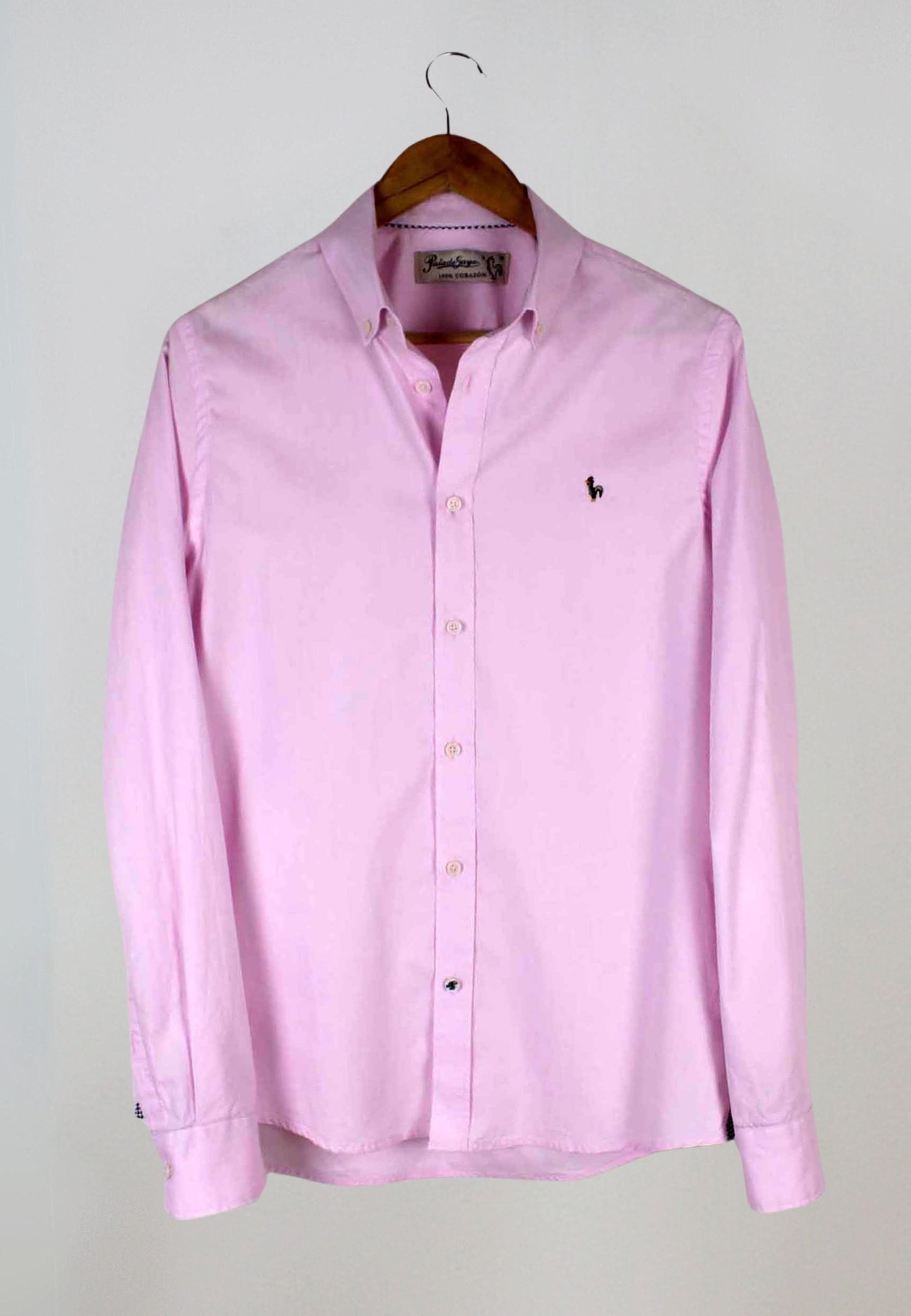 Camisa oxford lavado rosa