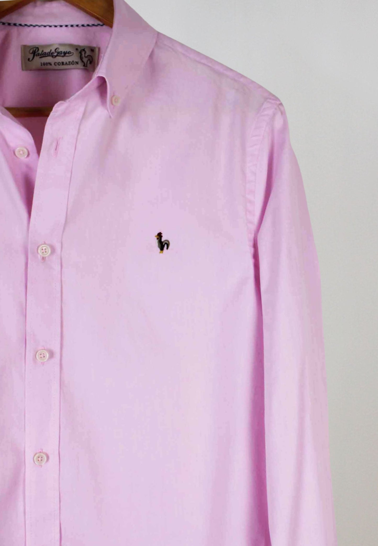 Camisa oxford lavado rosa