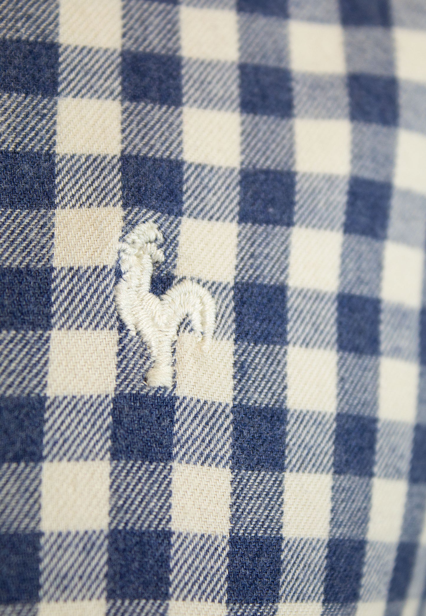 Camisa de franela a cuadros beige