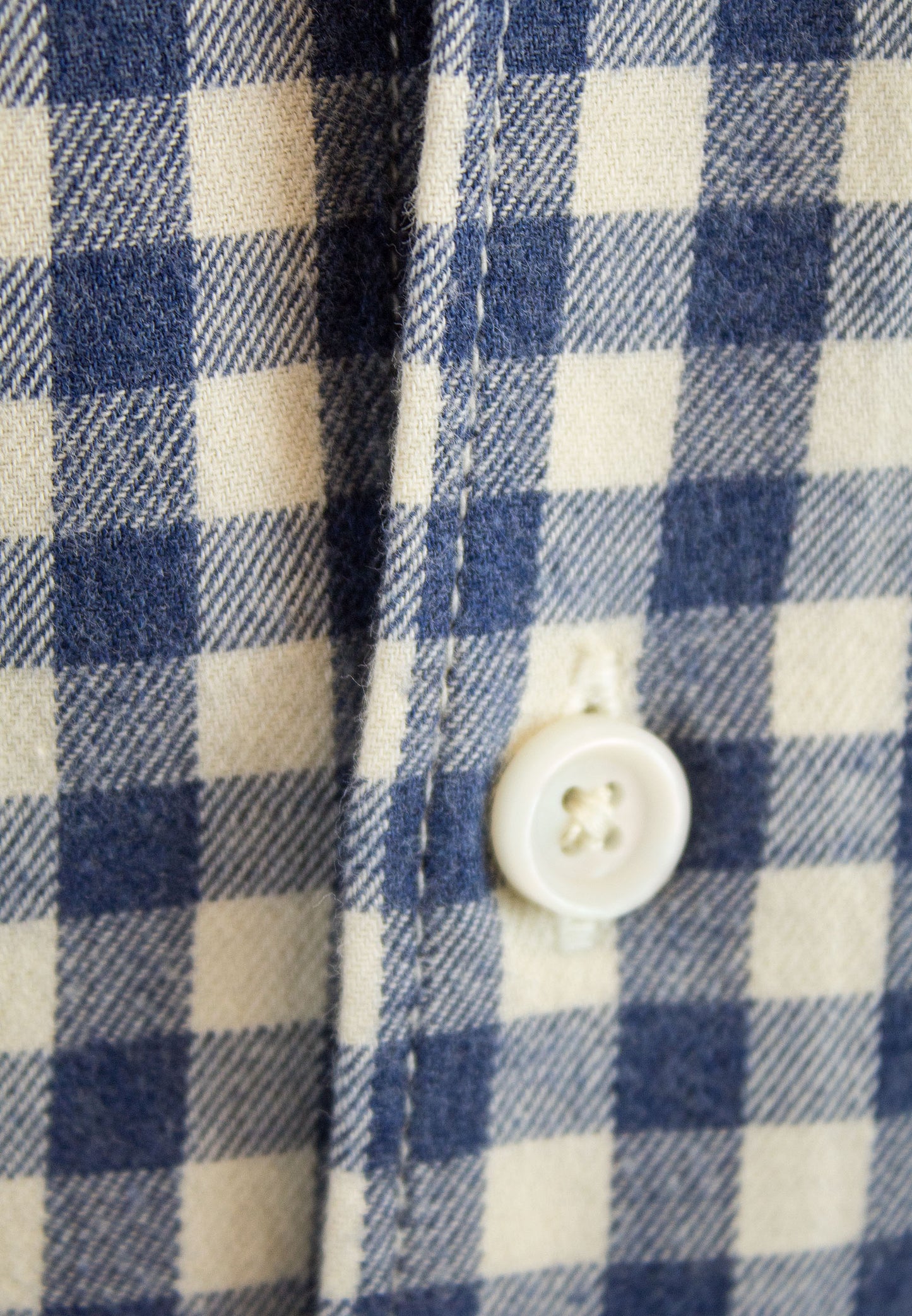 Camisa de franela a cuadros beige
