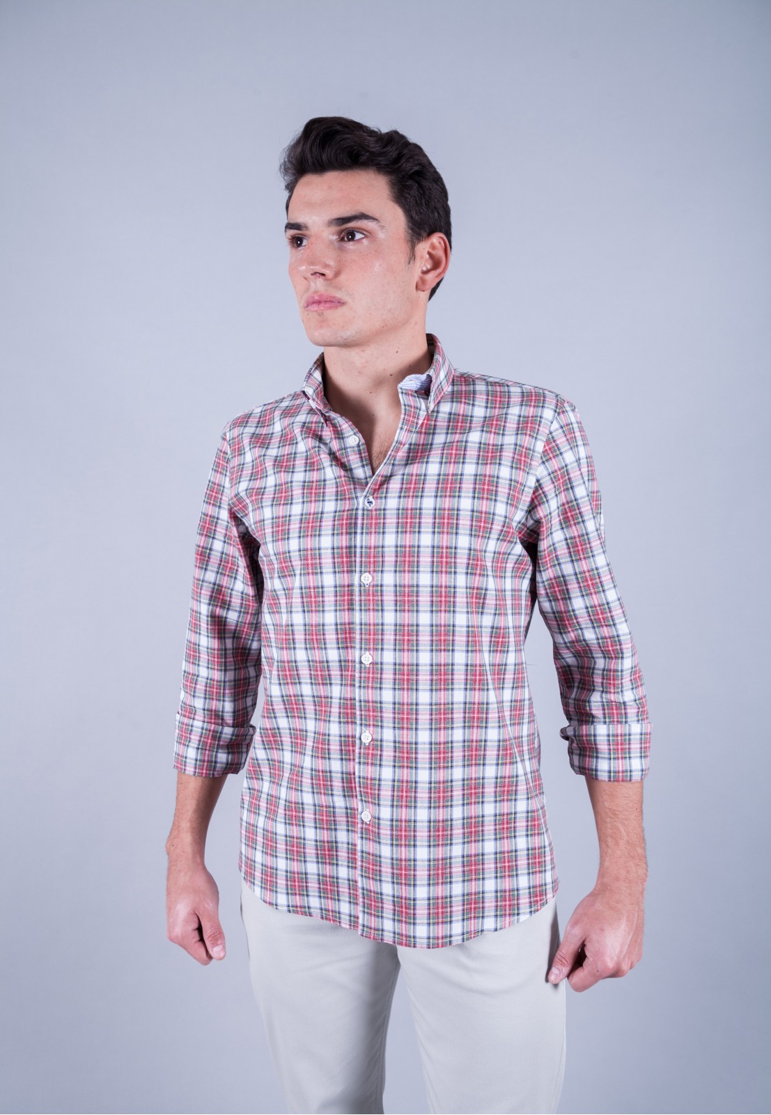 Camisa de hombre Einstein Patadegayo de calidad sostenible fabricada en España - plano delantero