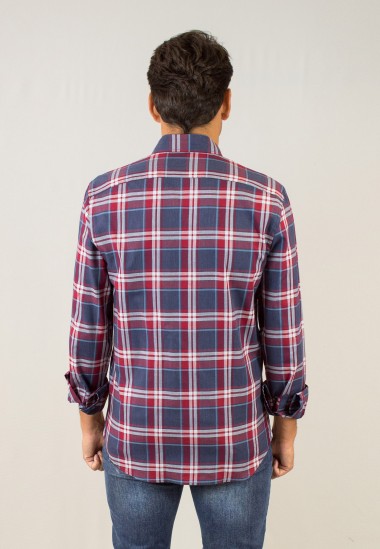 Camisa de hombre Roca Patadegayo de calidad sostenible fabricada en España - plano