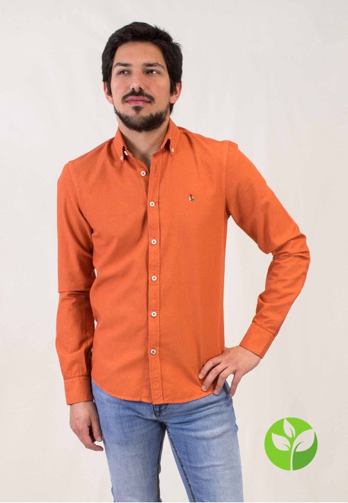 Camisa de hombre Leonardo Patadegayo de calidad sostenible fabricada en España - plano delantero