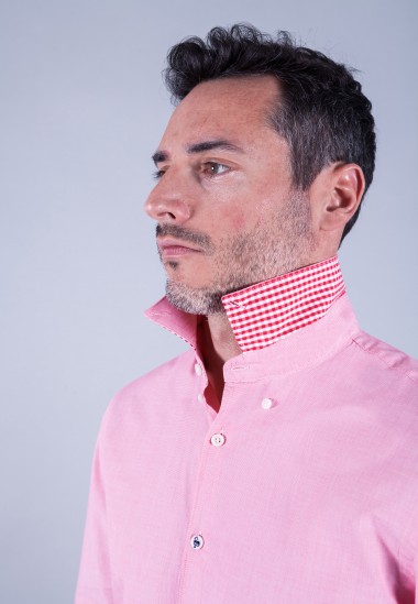 Camisa de hombre Titanic Patadegayo de calidad sostenible fabricada en España - detalle cuello