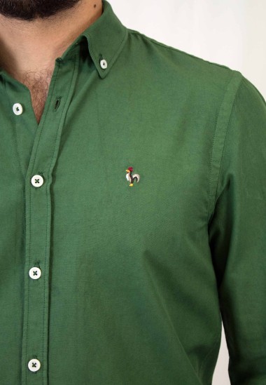 Camisa de hombre Leonardo Patadegayo de calidad sostenible fabricada en España - plano detalle