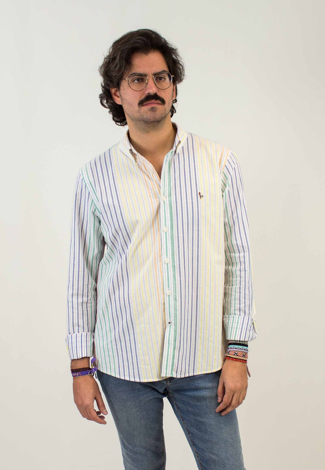 Camisa de hombre Errol Patadegayo. Camisa de calidad, camisa sostenible fabricada en España - plano delantero