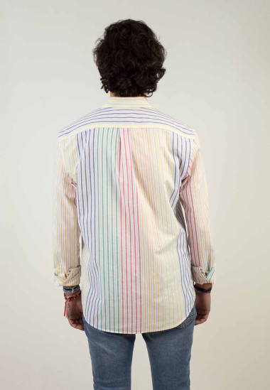 Camisa de hombre Errol Patadegayo. Camisa de calidad, camisa sostenible fabricada en España - plano trasero