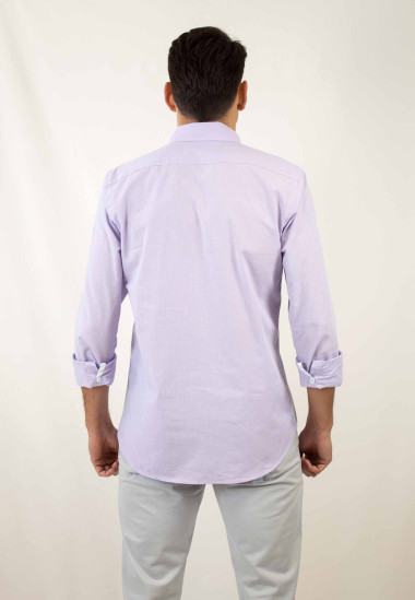 Camisa de calidad, camisa sostenible fabricada en España, camisa Morgan de Patadegayo - plano trasero