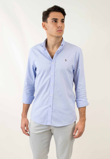 Camisa de calidad, camisa sostenible fabricada en España, camisa Morgan de Patadegayo - plano detalle