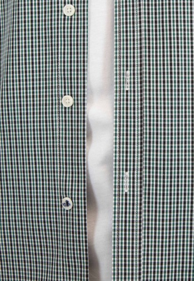 Camisa de hombre Leonardo Patadegayo de calidad sostenible fabricada en España - botón