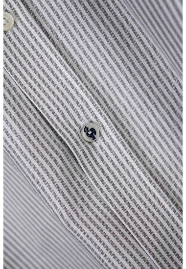 Camisa Oxford de rayas de hombre Luna de Patadegayo de calidad sostenible fabricada en España - plano 3
