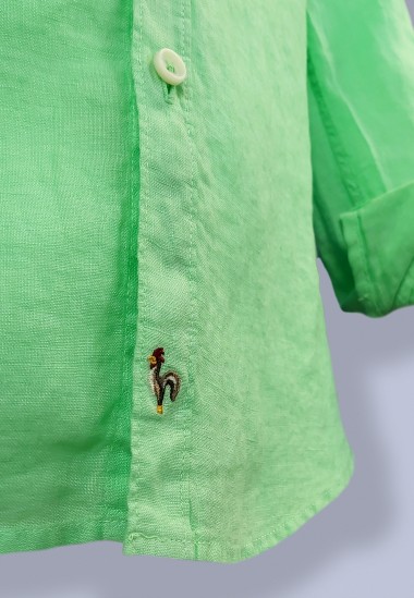 Camisa de hombre Salvador lima Patadegayo de calidad sostenible fabricada en España - plano fantasma 2