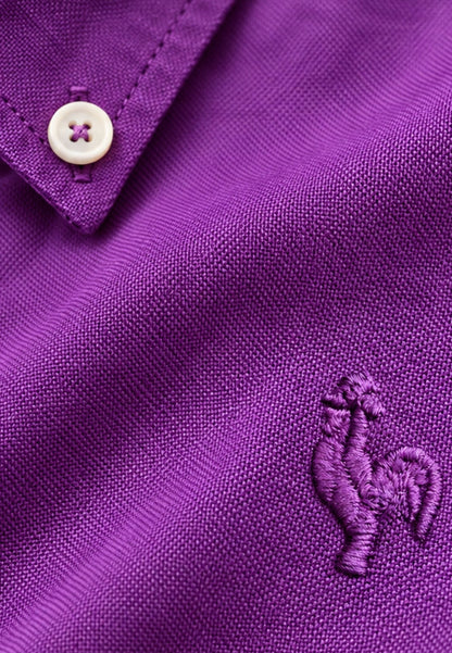 Camisa Oxford morado especial