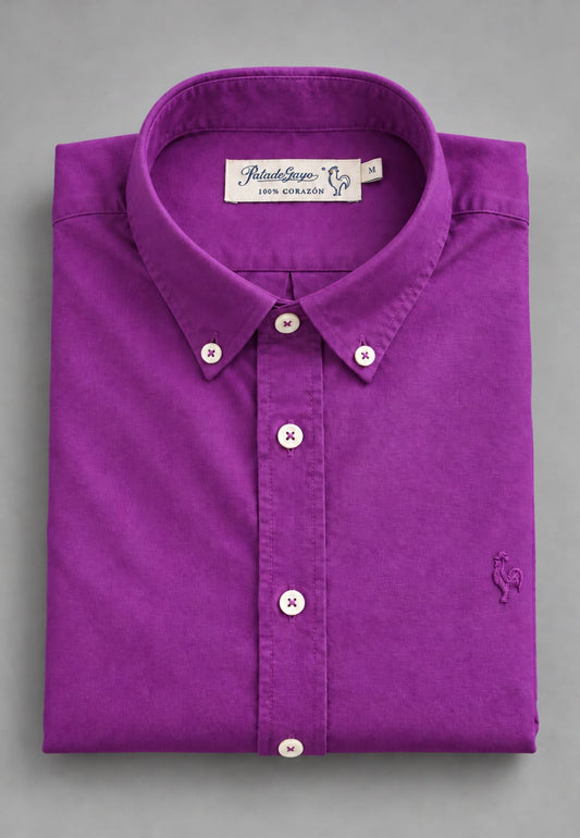 Camisa Oxford morado especial