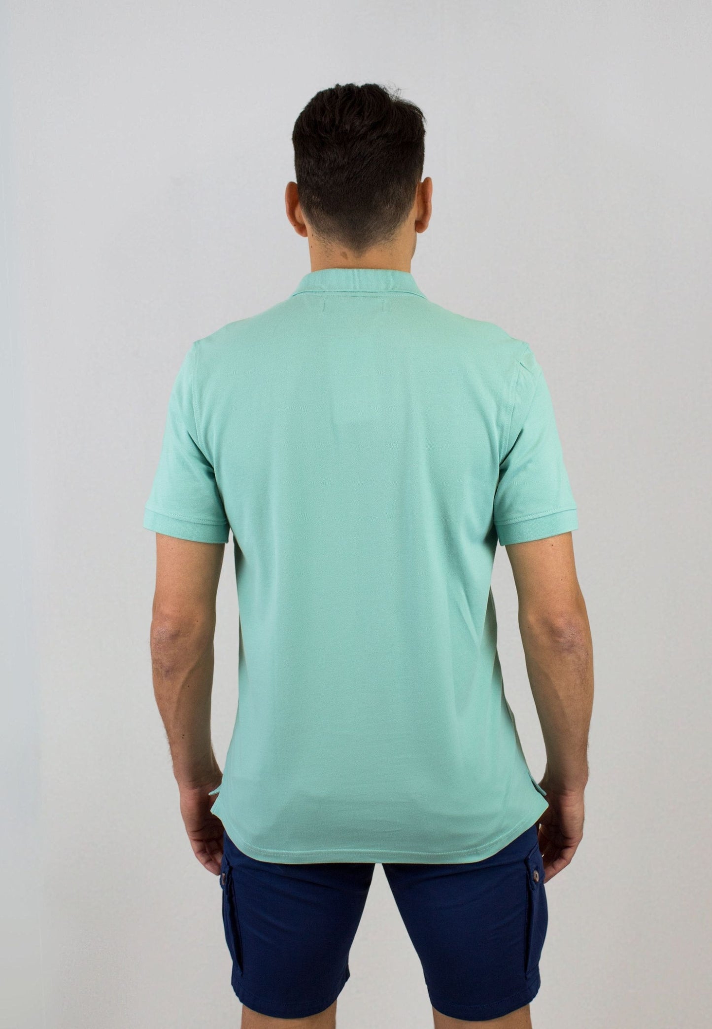 Polo jade de manga corta