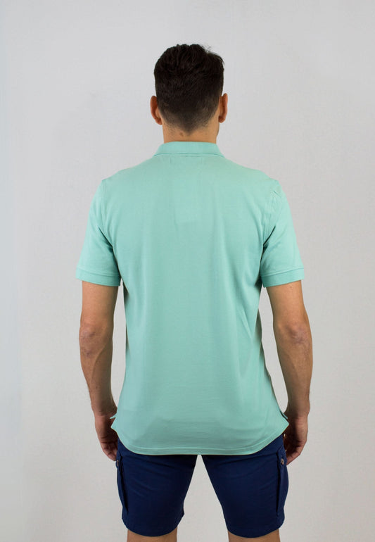 Polo jade de manga corta