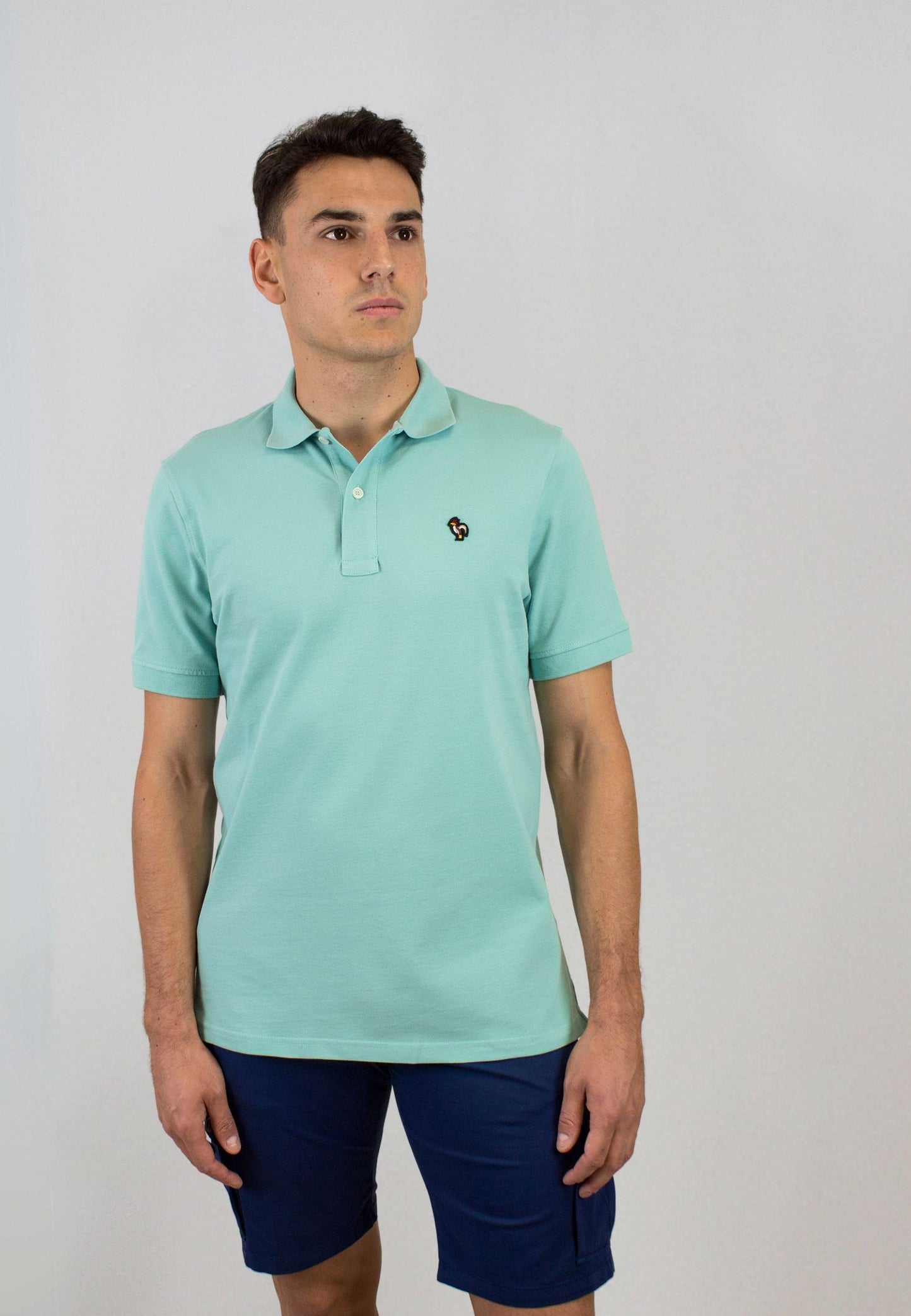 Polo jade de manga corta