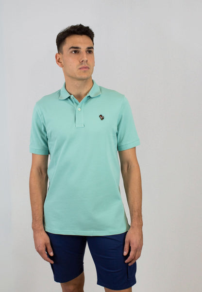 Polo jade de manga corta