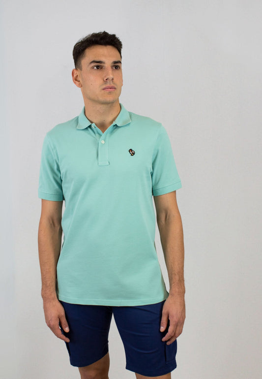 Polo jade de manga corta