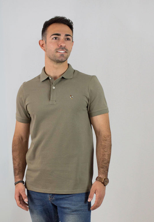 Polo kaki de manga corta