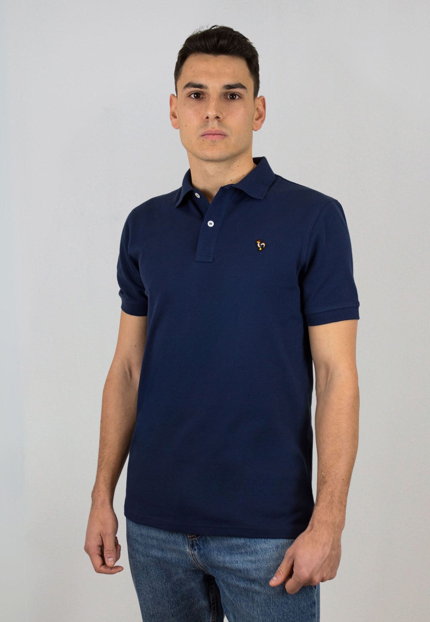 Polo marino de manga corta