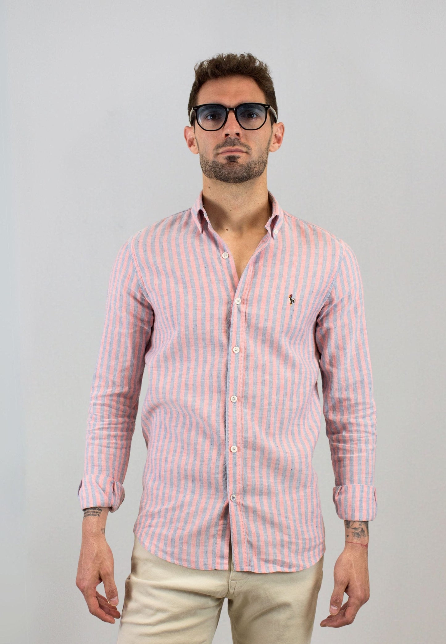 Light blue washed oxford shirt