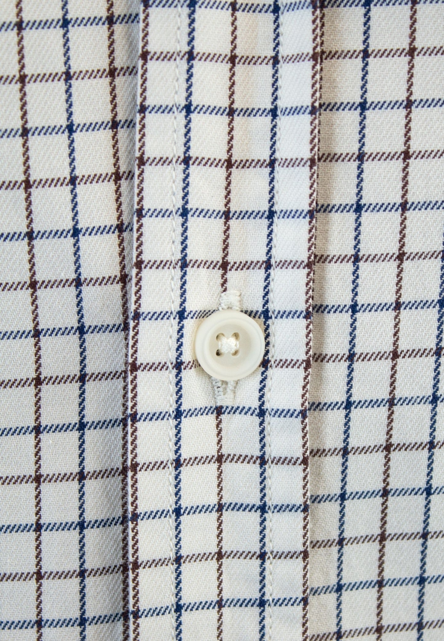 Camisa de cuadro en tinte crudo