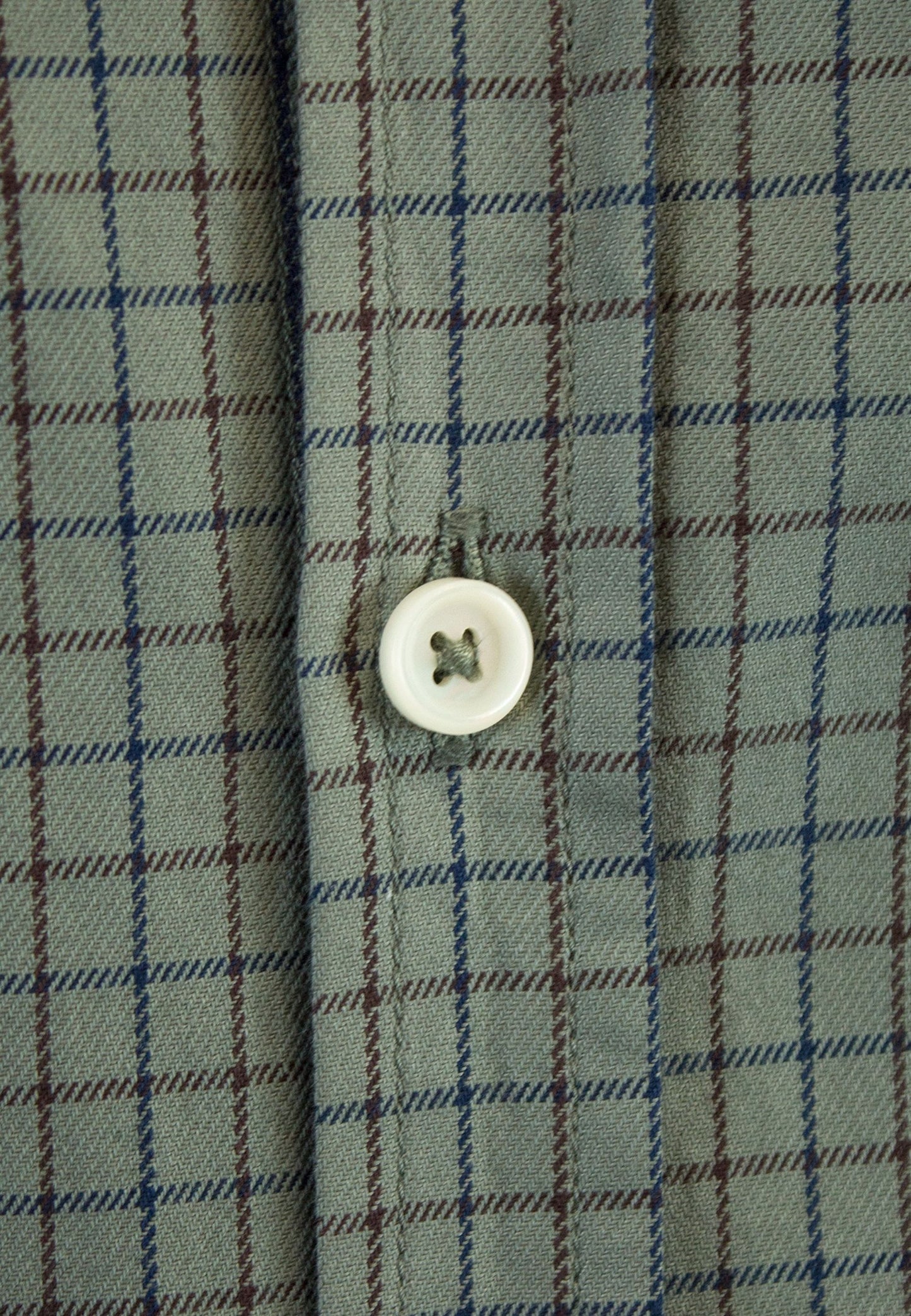 Camisa de cuadro en tinte kaki