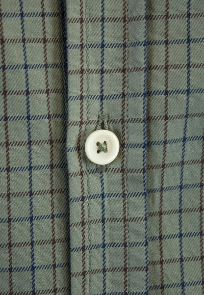 Camisa de cuadro en tinte kaki
