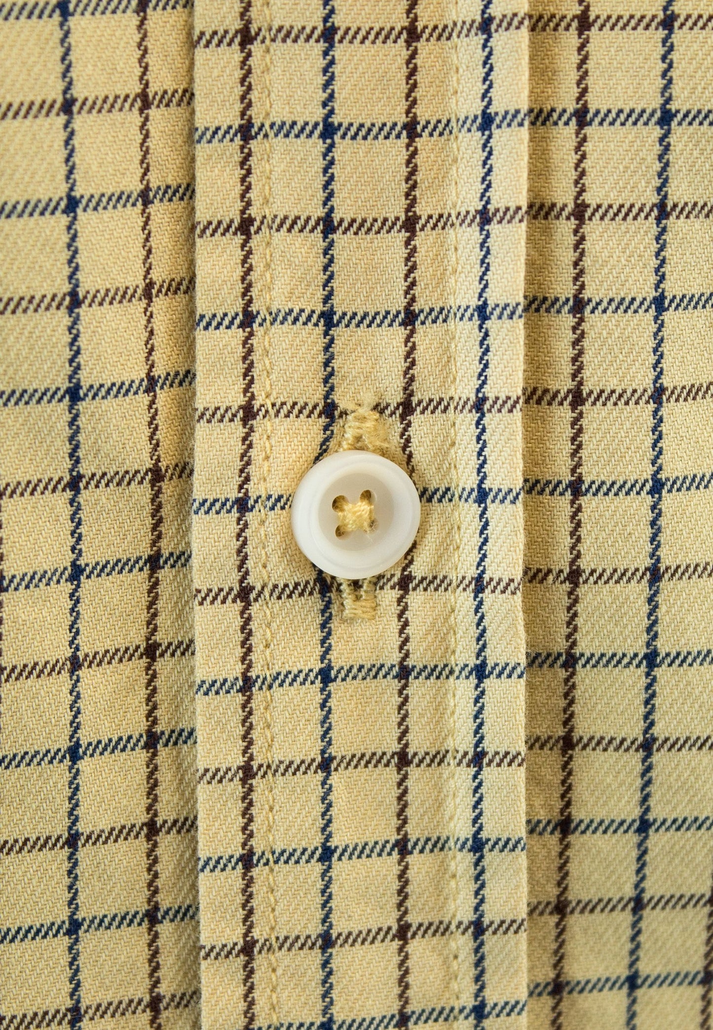 Camisa de cuadro en tinte mostaza