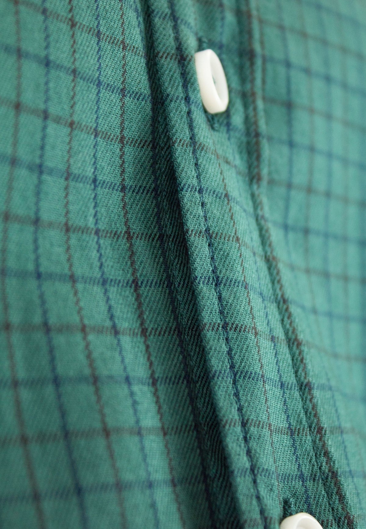 Camisa de cuadro en tinte verde