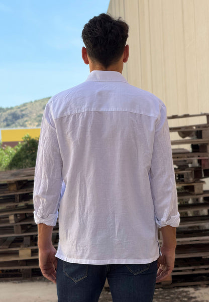 Pink striped oxford shirt
