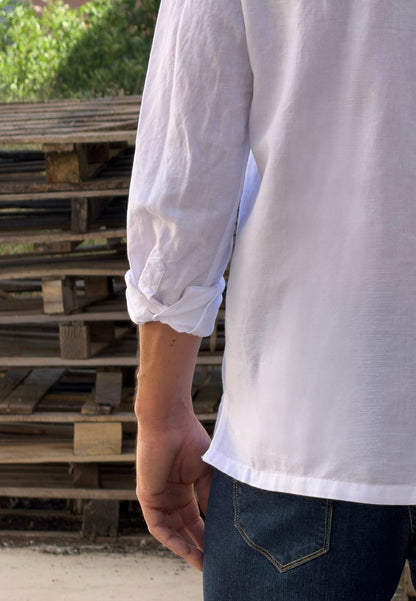 Pink striped oxford shirt