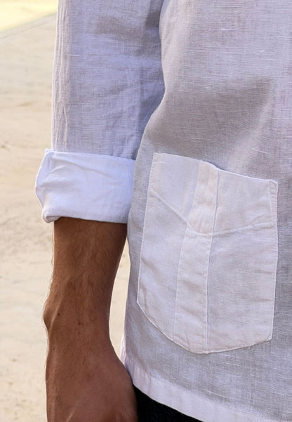 Pink striped oxford shirt
