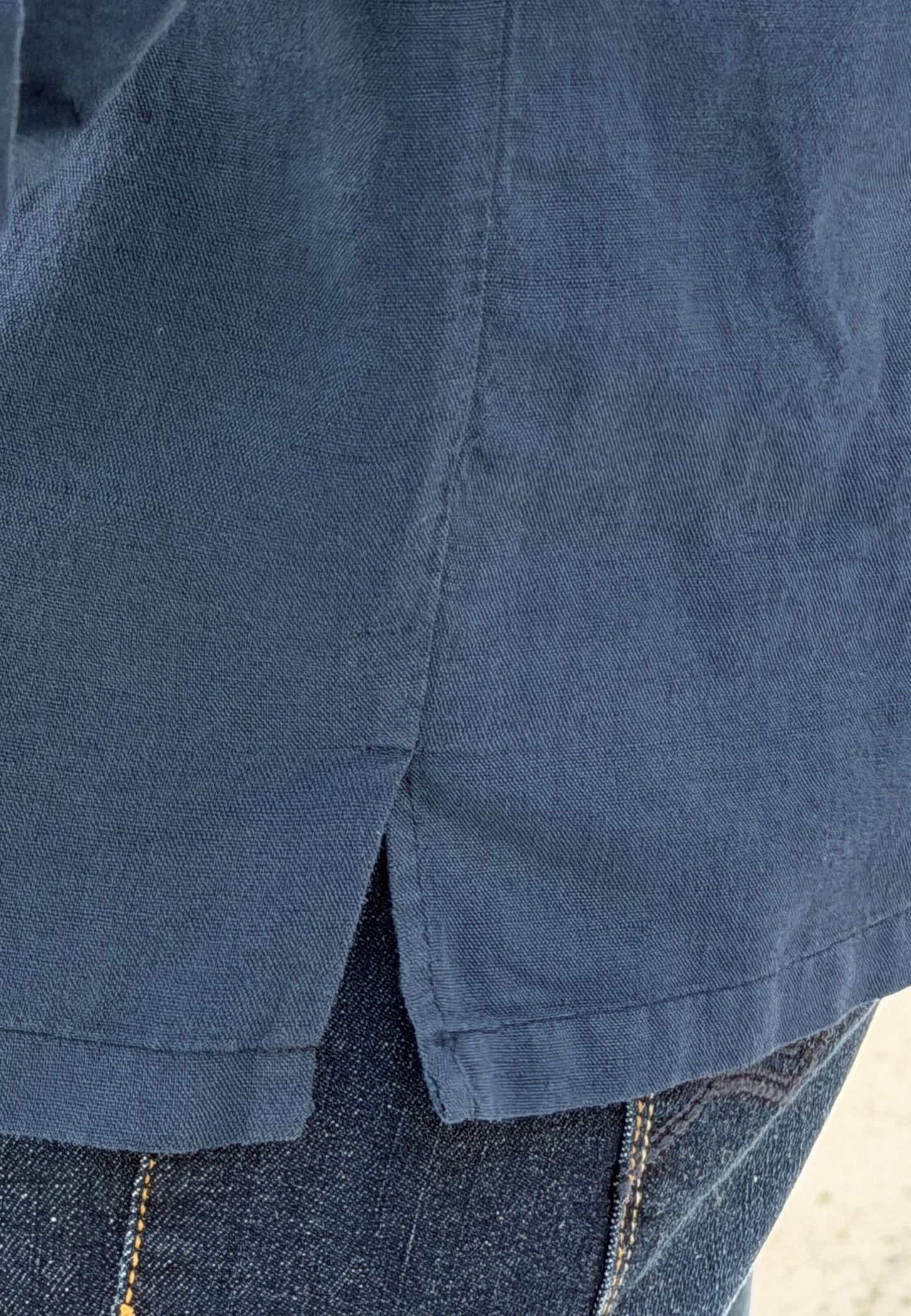 Camisa cubana con lino marino