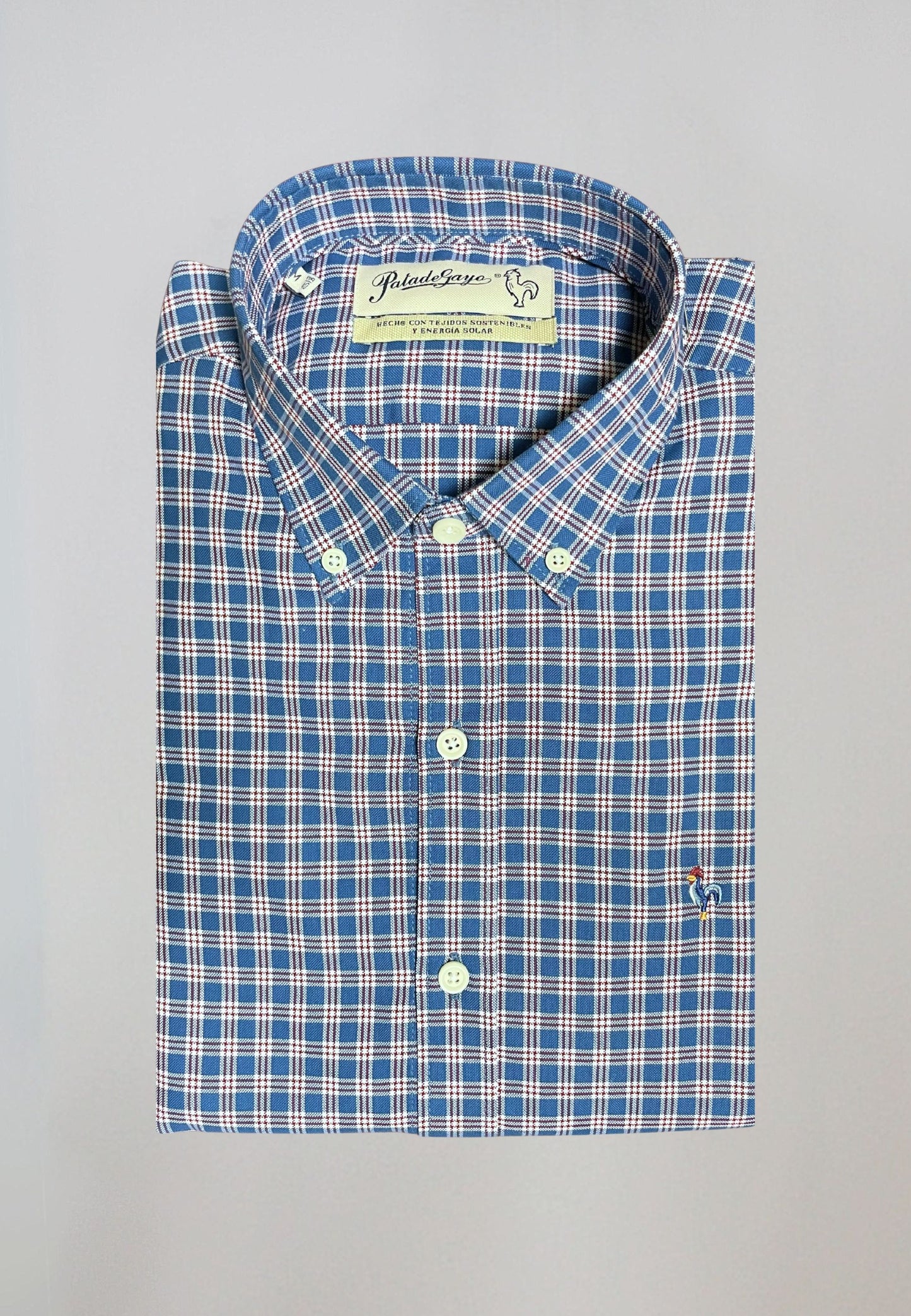 Camisa de cuadro en tonos azules