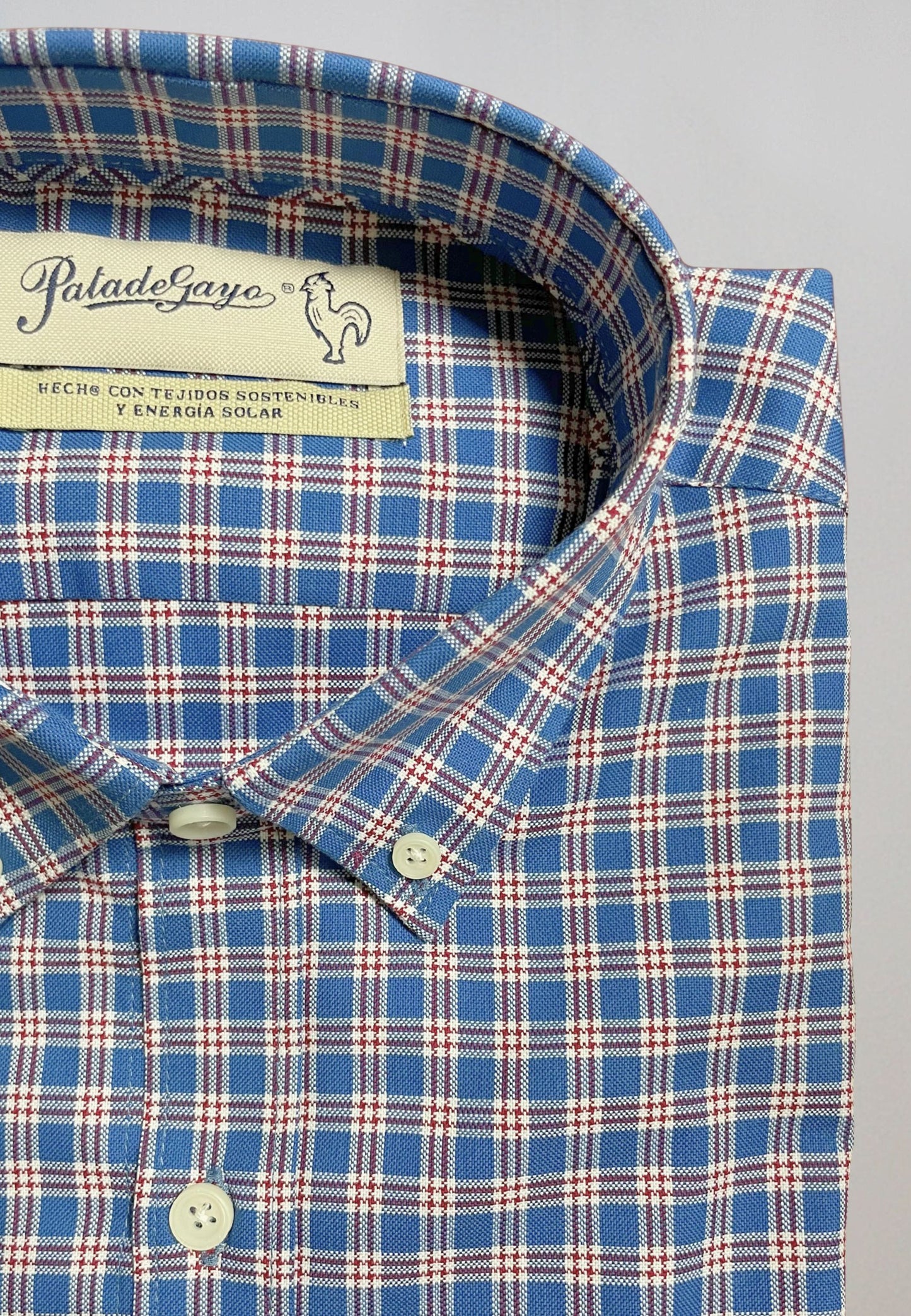 Camisa de cuadro en tonos azules