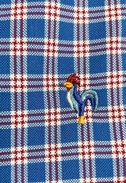 Camisa de cuadro en tonos azules