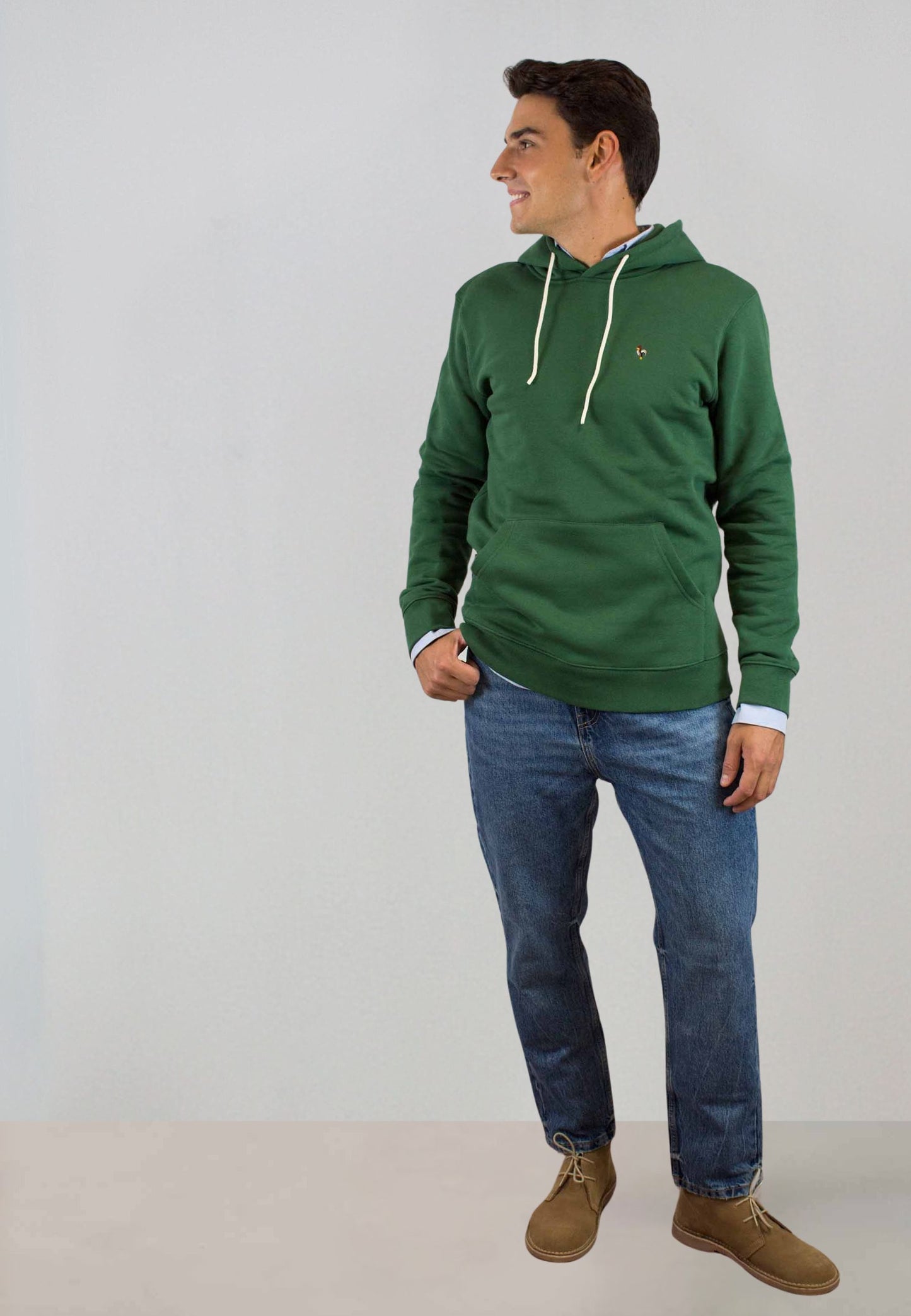 Yellow short-sleeved polo shirt