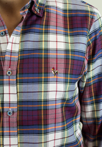 Chemise Oxford à rayures roses