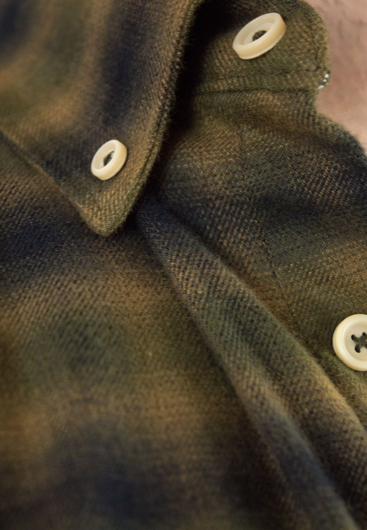Camisa de franela a cuadros verdes