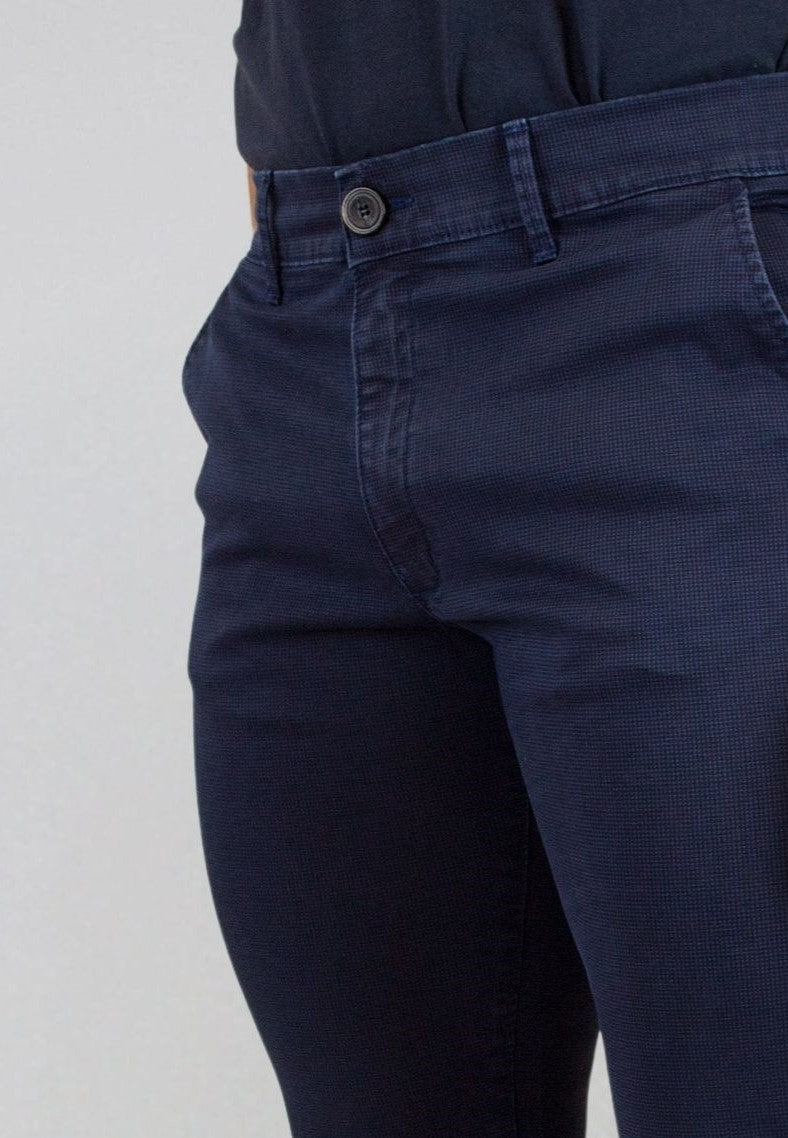 Pantalón chino print marino hombre