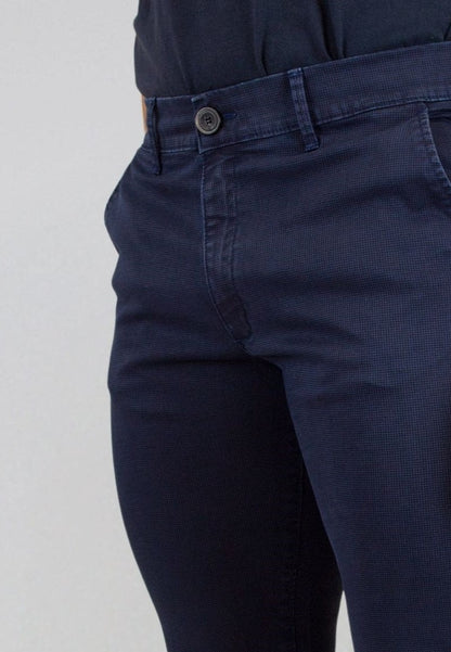Pantalón chino print marino hombre