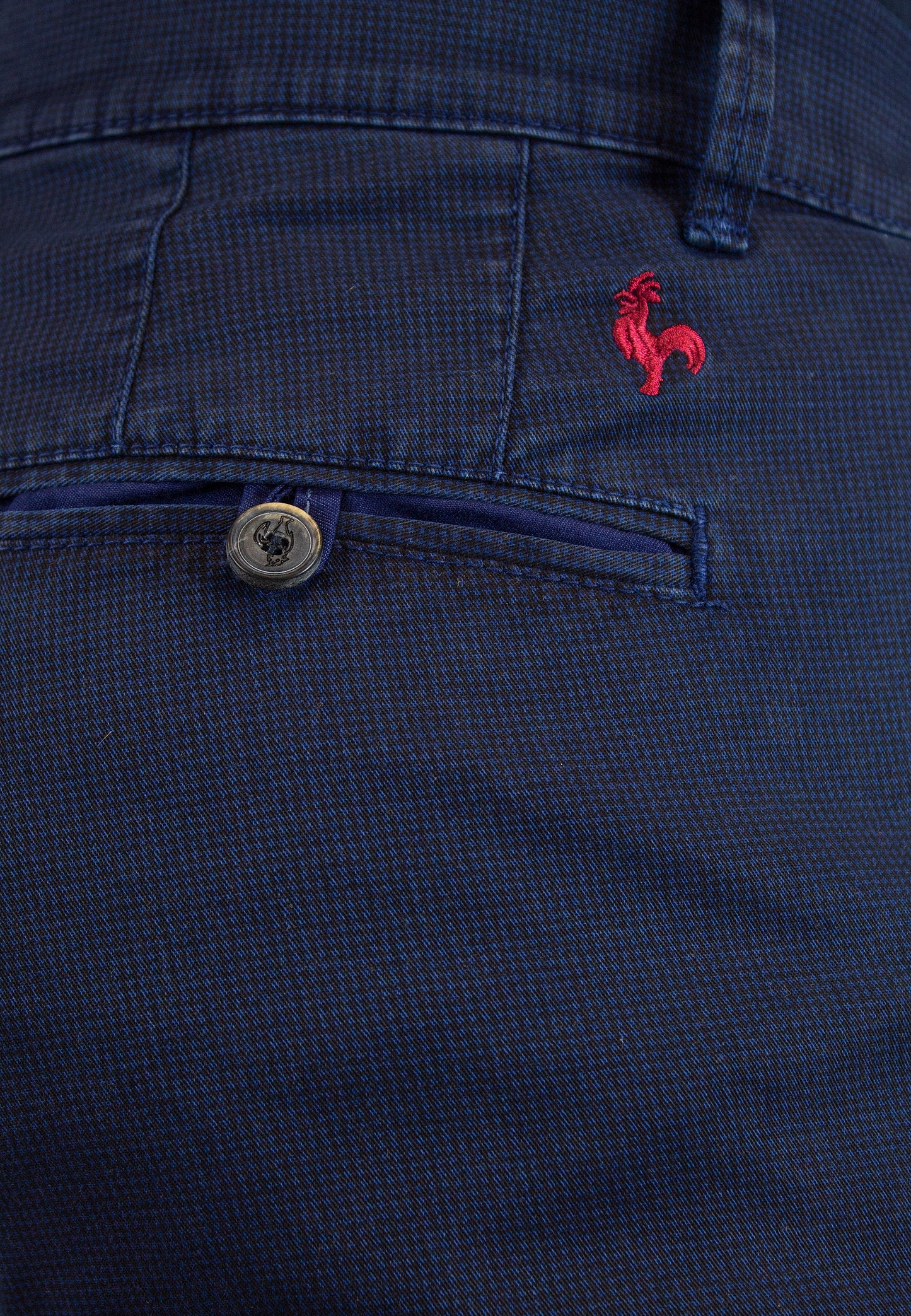 Pantalón chino print marino hombre