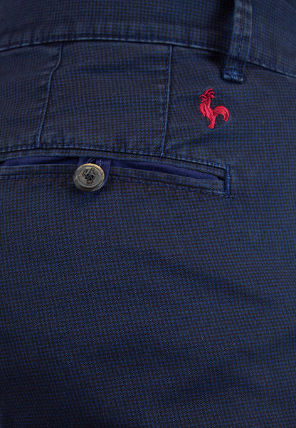 Pantalón chino print marino hombre