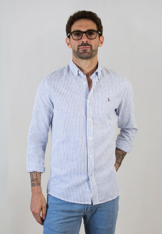 Chemise à carreaux roses