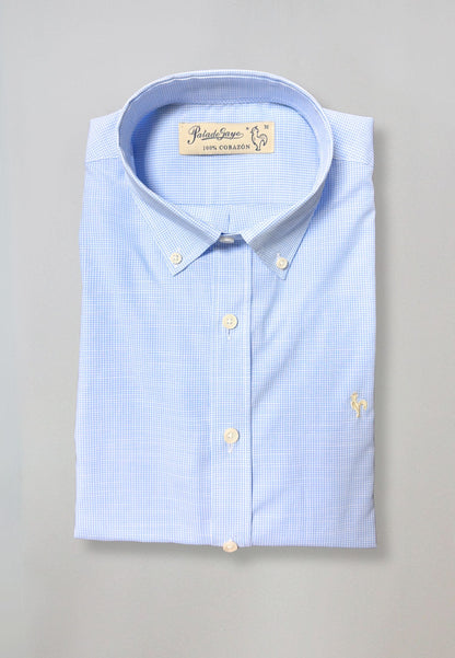 Light blue gingham shirt