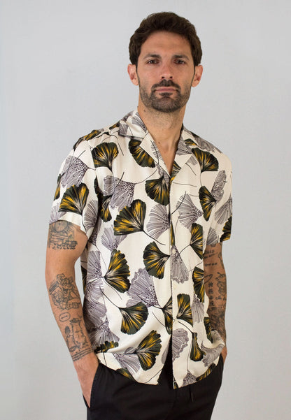 Camisa manga corta estampado flores
