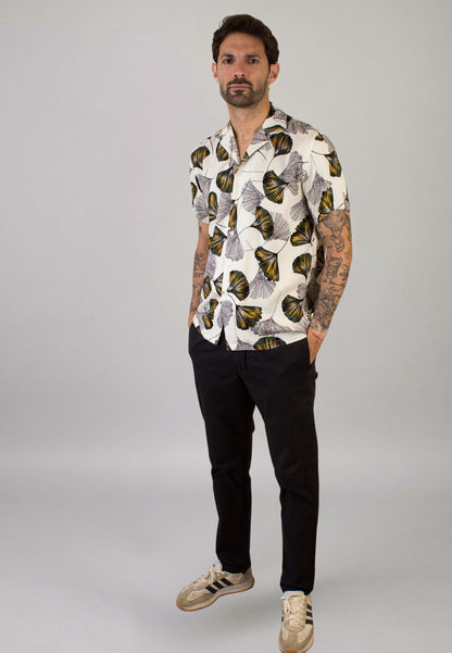 Camisa manga corta estampado flores