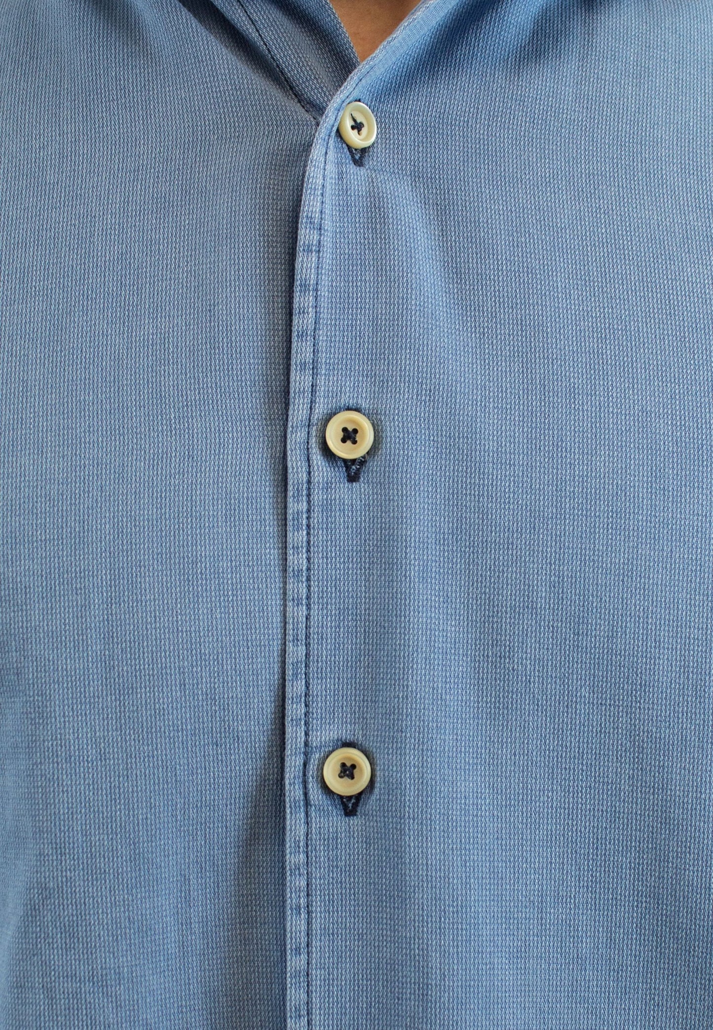 Camisa en estructura denim bleached